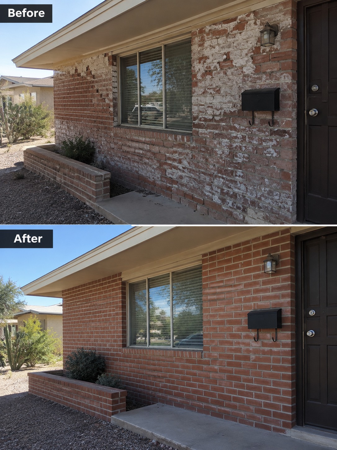 Historic building preservation work at a Tucson property